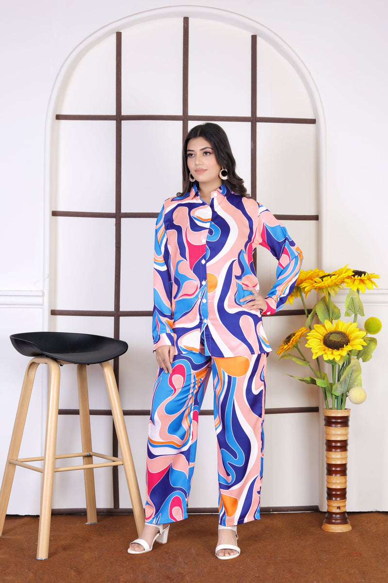 WAVE MULTICOLOUR  CO-ORD SET