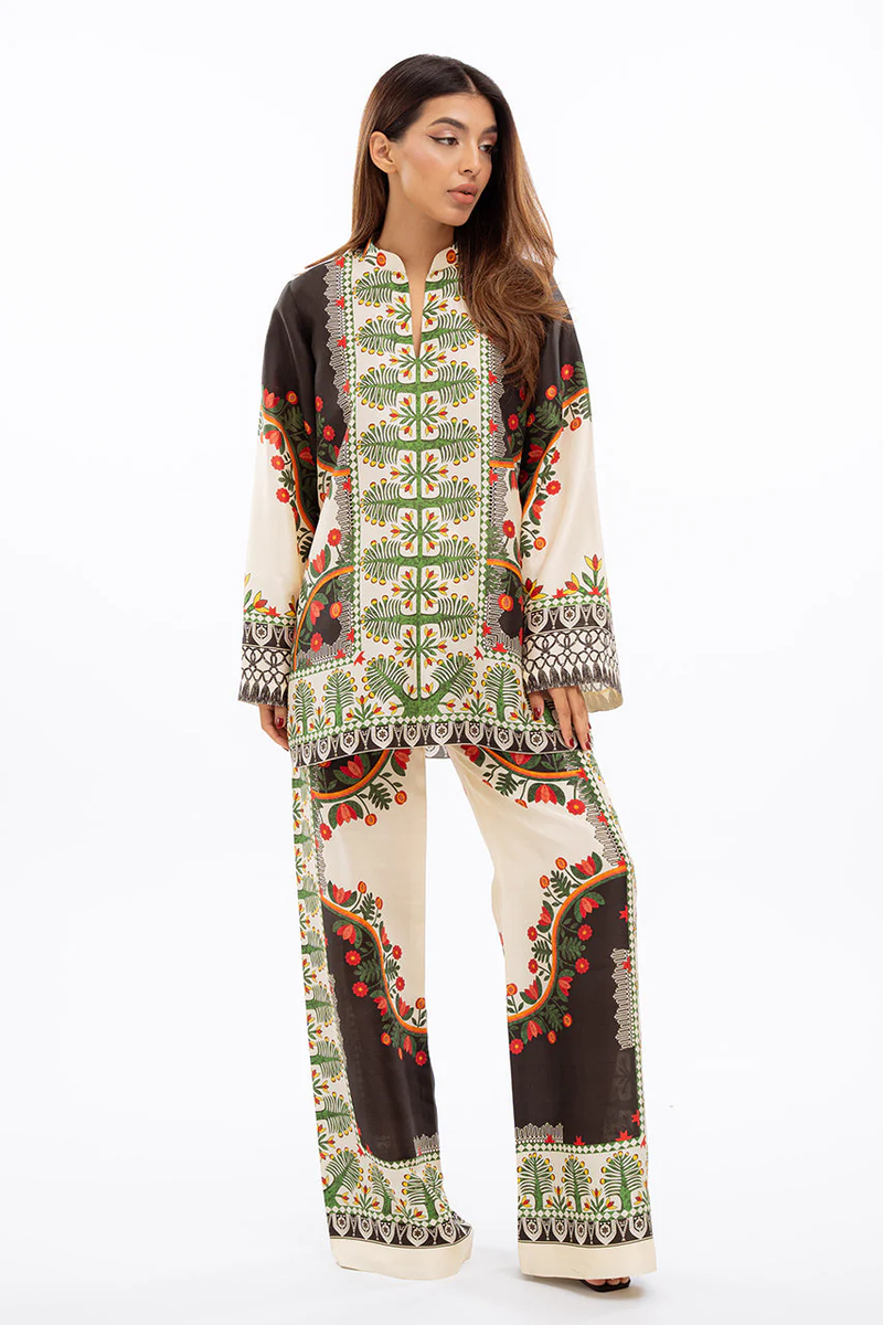 Zahira Premium Fabric Co-ord Set - Pakistani Elegance